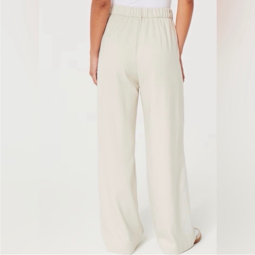 Hollister Livvy White Wide Leg High Rise Pants size XS Short NWT - Picture 2 of 8